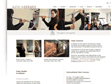 Tablet Screenshot of flute-courses.nataliagerakis.com